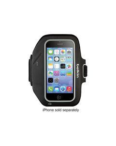 Belkin - Sport-Fit Plus Armband for Apple® iPhone® 5, 5c and 5s - Black