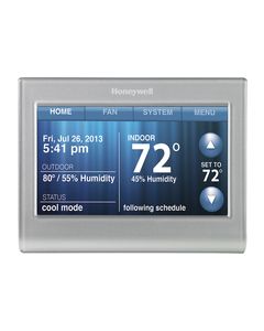 Honeywell - Smart Thermostat with Wi-Fi Capability - Silver