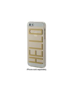 Dynex™ - Case for Apple® iPhone® 5 and 5s - Gold/Clear