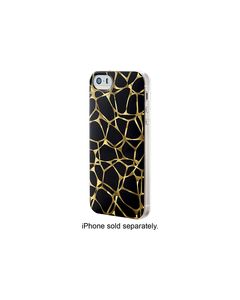 Dynex™ - Case for Apple® iPhone® 5 and 5s - Black/Gold