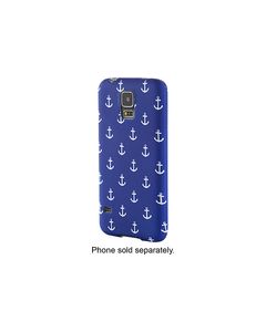 Dynex™ - Soft Shell Case for Samsung Galaxy S 5 Cell Phones - Blue/White