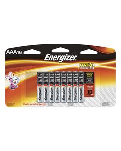 Energizer - MAX AAA Batteries (16-Pack) - Silver