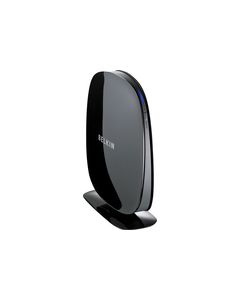 Belkin - N600 Dual-Band Wireless-N+ Router with 4-Port Switch and USB Port - Black