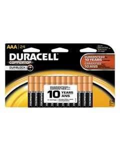 Duracell - CopperTop AAA Batteries (24-Pack) - Black