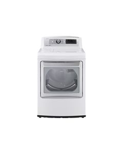 LG - 7.3 Cu. Ft. 14-Cycle Steam Gas Dryer - White