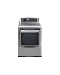 LG - EasyLoad 7.3 Cu. Ft. 14-Cycle Steam Gas Dryer - Graphite Steel