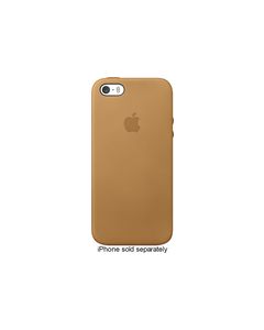 Apple - Leather Case for Apple® iPhone® 5 and 5s - Brown