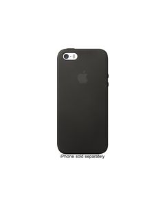 Apple® - Leather Case for Apple® iPhone® 5 and 5s - Black