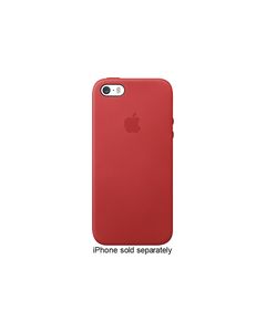 Apple - Leather Case for Apple® iPhone® 5 and 5s - Red