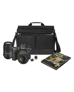 Nikon - D7100 DSLR Camera with 18-140mm and 55-300mm VR Lens Kit - Black