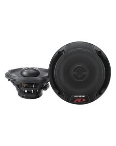 Alpine - Type R 5-1/4" 2-Way Coaxial Car Speakers with Hybrid Fiber Cones (Pair) - Black