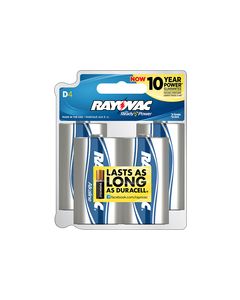 Rayovac - D Batteries (4-Pack) - Silver/Blue