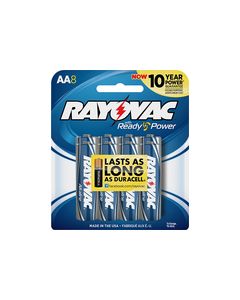 Rayovac - AA Batteries (8-Pack) - Silver/Blue