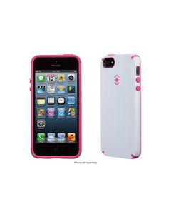 Speck - CandyShell Case for Apple® iPhone® 5 and 5s - White/Raspberry Pink