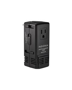 Insignia - All-In-One Travel Adapter/Converter - Black