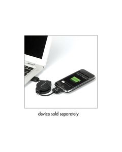 Scosche - SleekSYNC 2.7' Retractable USB 2.0 Cable - Black