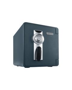 First Alert - 0.9 Cu. Ft. Fire- and Water-Resistant Anti-Theft Safe - Gray/Silver/Black