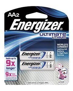 Energizer - Ultimate Lithium AA Batteries (2-Pack)