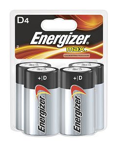 Energizer - D Batteries (4-Pack)