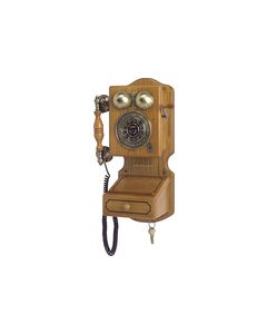 Crosley - CR92 Corded Country Kitchen Wall Phone - Oak