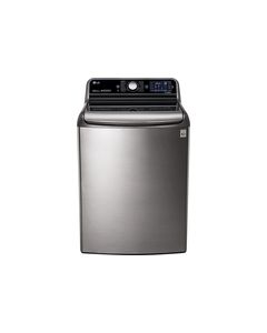 LG - 5.7 Cu. Ft. 14-Cycle High-Efficiency Top-Loading Washer with Steam - Graphite Steel