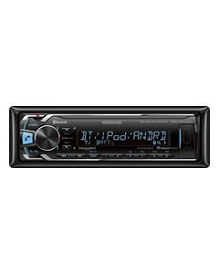 Kenwood - Built-In Bluetooth - Apple® iPod®- and Satellite Radio-Ready - In-Dash Deck - Black