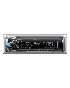 Kenwood - Built-In Bluetooth Apple® iPod®- and Satellite Radio-Ready Marine In-Dash Deck - Multi