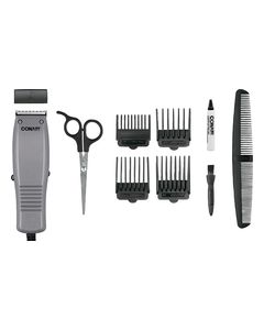 Conair - Simple Cut 10-Piece Haircut Kit - Silver