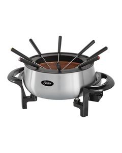 Oster - 3-Quart Fondue Pot - Silver