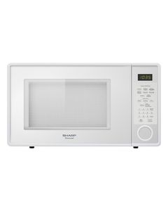 Sharp - 1.3 Cu. Ft. Mid-Size Microwave - White