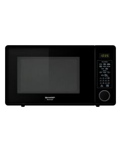 Sharp - 1.3 Cu. Ft. Mid-Size Microwave - Black