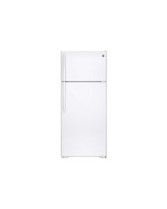 GE - 17.5 Cu. Ft. Frost-Free Top-Freezer Refrigerator - White