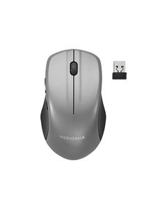 Insignia™ - Wireless USB Optical Mouse - Silver