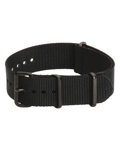 Clockwork Synergy - 22mm Premium Classic Interchangeable Watch Strap - Black