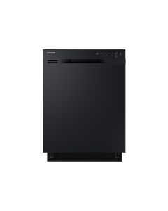 Samsung - 24" Front Control Built-In Dishwasher with Stainless Steel Tub - Black