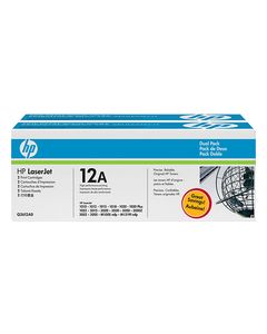 HP - 12A 2-Pack High-Yield Ink Cartridges - Black