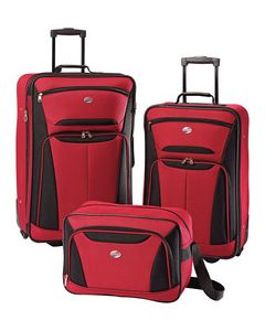 American Tourister - Fieldbrook II Luggage Set (3-Piece) - Red