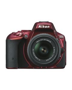 Nikon - D5500 DSLR Camera with AF-S DX NIKKOR 18-55mm f/3.5-5.6G VR II Lens - Red