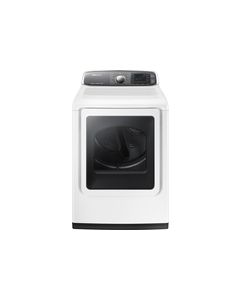 Samsung - 7.4 Cu. Ft. 15-Cycle Steam Gas Dryer - White