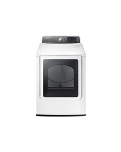 Samsung - 7.4 Cu. Ft. 11-Cycle Steam Gas Dryer - White