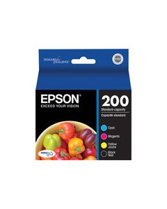 Epson - 200 4-Pack Ink Cartridges - Black/Cyan/Magenta/Yellow