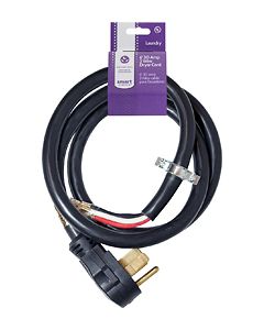 Smart Choice - 6' 30 Amp 3-Prong Dryer Cord Required for Hook-Up