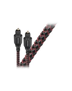 AudioQuest - OptiLink Cinnamon 4.9' Digital Optical Interconnect Cable - Red