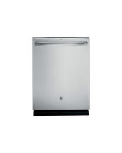 GE - 24" Tall Tub Built-In Dishwasher with Stainless Steel Tub - Stainless Steel