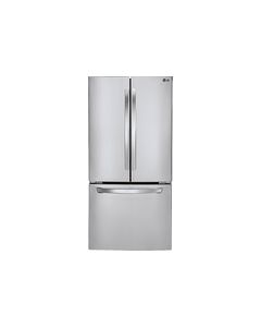 LG - 23.6 Cu. Ft. French Door Refrigerator - Stainless Steel