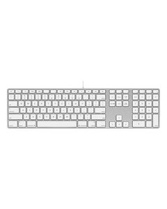 Apple - Keyboard with Numeric Keypad for Select Mac Computers - Silver/White