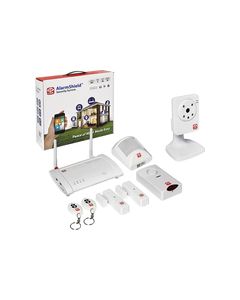 Oplink Connected - AlarmShield Wireless Security System with Wireless Camera - White