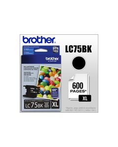 Brother - LC75BK XL High-Yield Ink Cartridge - Black