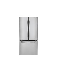 LG - 21.6 Cu. Ft. French Door Refrigerator - Stainless Steel