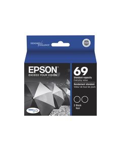 Epson - 69 2-Pack Ink Cartridges - Black